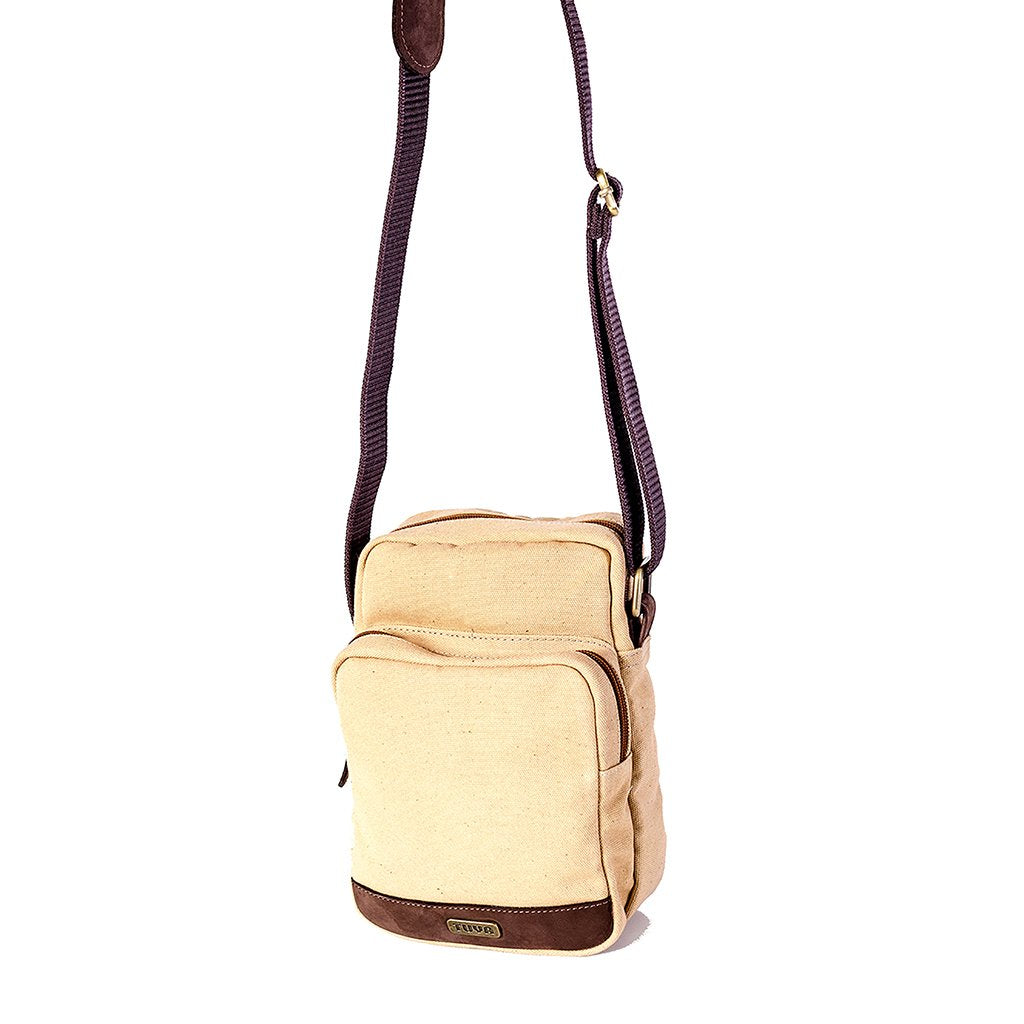 Ebony Crossbody Canvas Bag