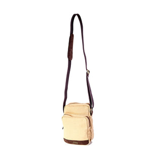 Ebony Crossbody Canvas Bag