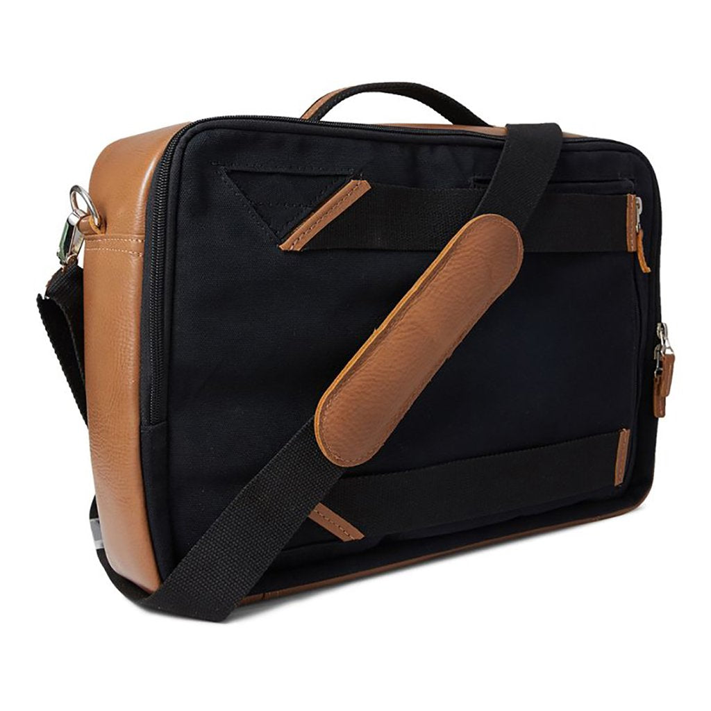 Convertible Laptop bag Canvas x Leather